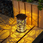 Solar Outdoor Lamp with Leaf Pattern