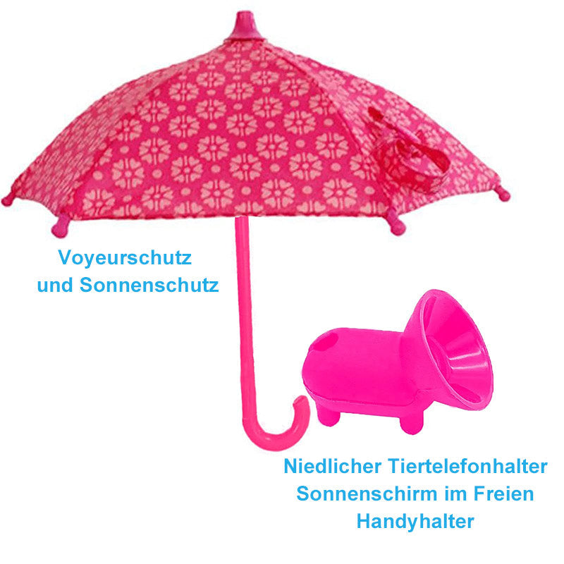 Cute phone holder with sunshade
