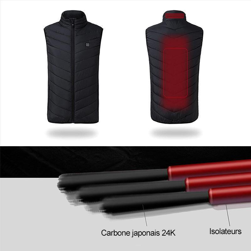 Men's heated vest insulated