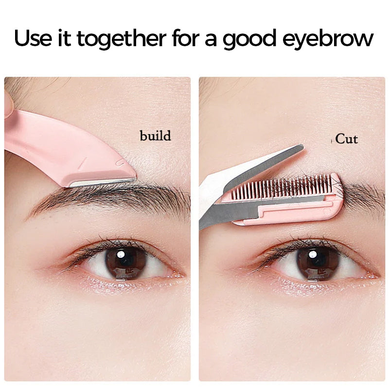 Eyebrow Trimmer Set Eyebrow Scissors with Comb️