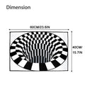 Rug with optical illusion