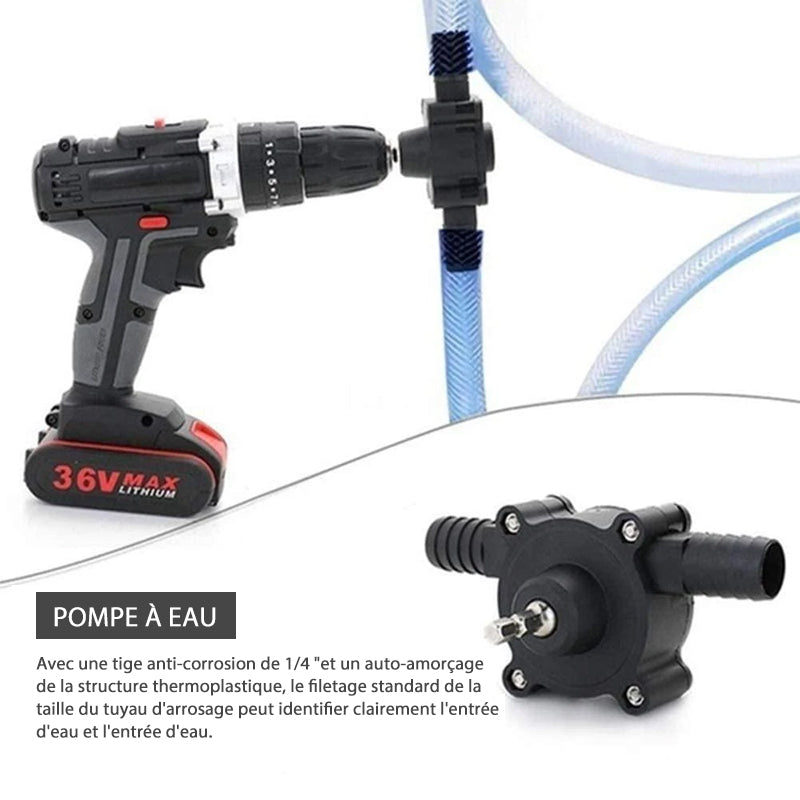 Hand drill pump
