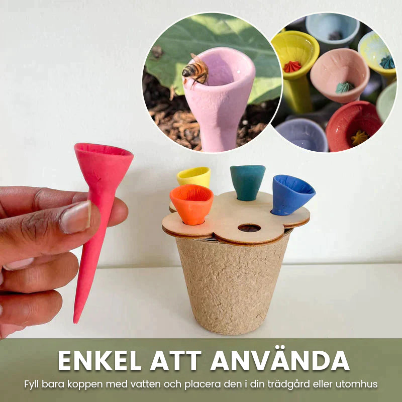 Drinking cup for bees and insects