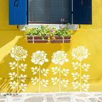 Large Flower Stencils for Garden Fence