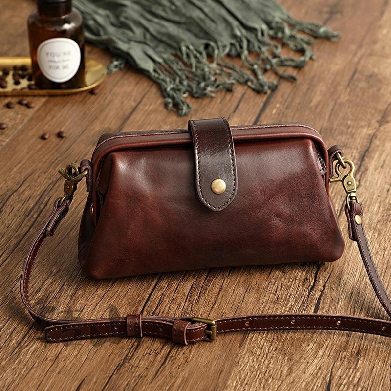 Vintage handmade leather bag