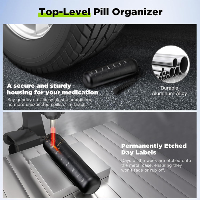 7 Days Portable Pill Organizer for Travel