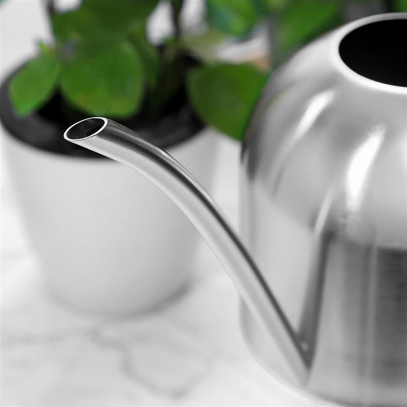Stainless Steel Watering Can with Flexible Neck | Modern Design | Perfect Watering | Rustproof