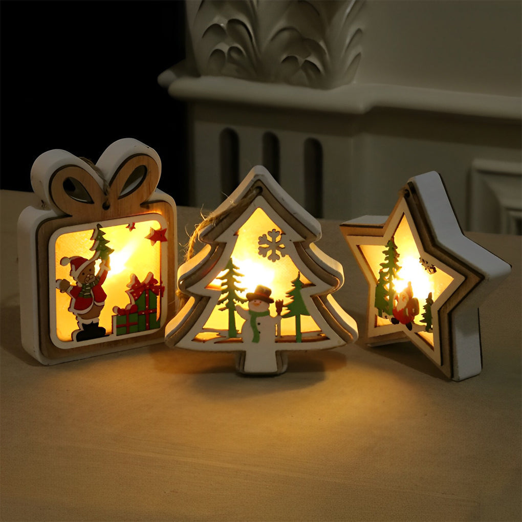 FestiveWood - Lightweight wooden Christmas ornaments for tree decoration
