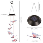 Solar-powered butterfly lights