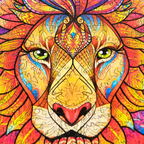 Wooden Lion Puzzle