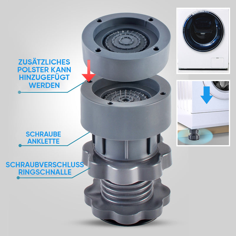 4 piece height-adjustable washing machine stand