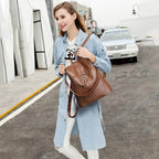 Rucksack with large capacity - Full leather