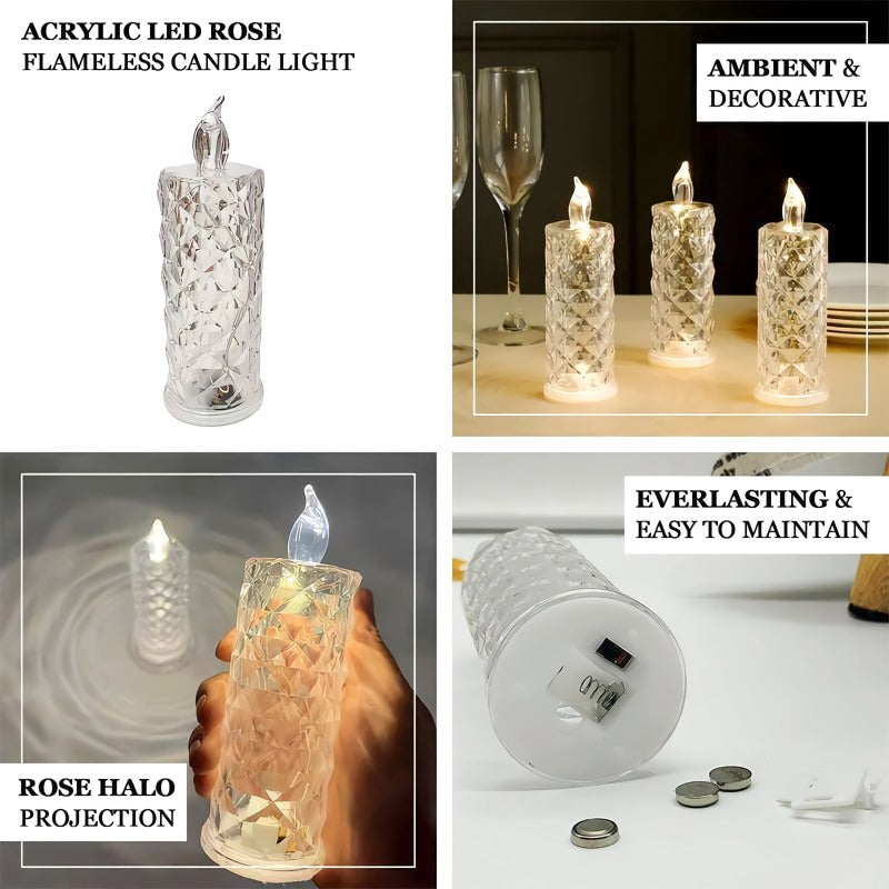 Crystal Rose Candle Holder - Romantic charm without being messy