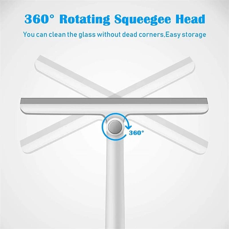 Shower squeegee for glass