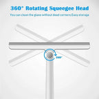 Shower squeegee for glass
