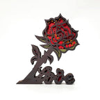 Valentine's Day 3D Wooden Carving Ornaments
