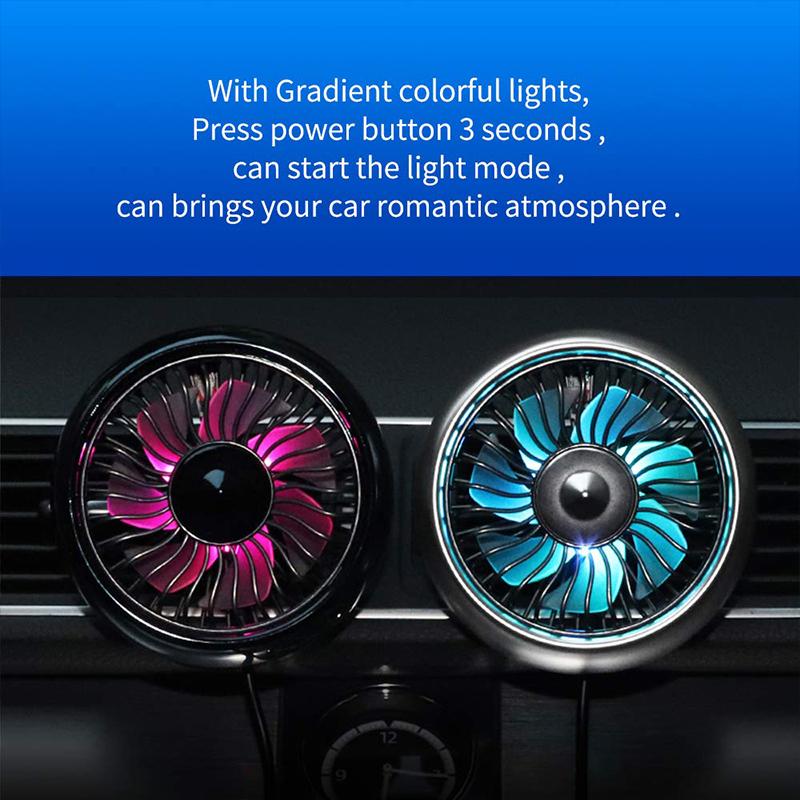 Car Air Outlet USB Fan