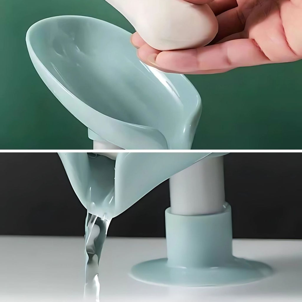 Draining Soap Holder – Keep Soap Dry – Strong Suction Cup – No Drill Mount – Hygienic Bathroom & Shower Storage Solution