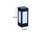 Solar LED garden lantern in square design – decorative outdoor lighting for paths and terrace