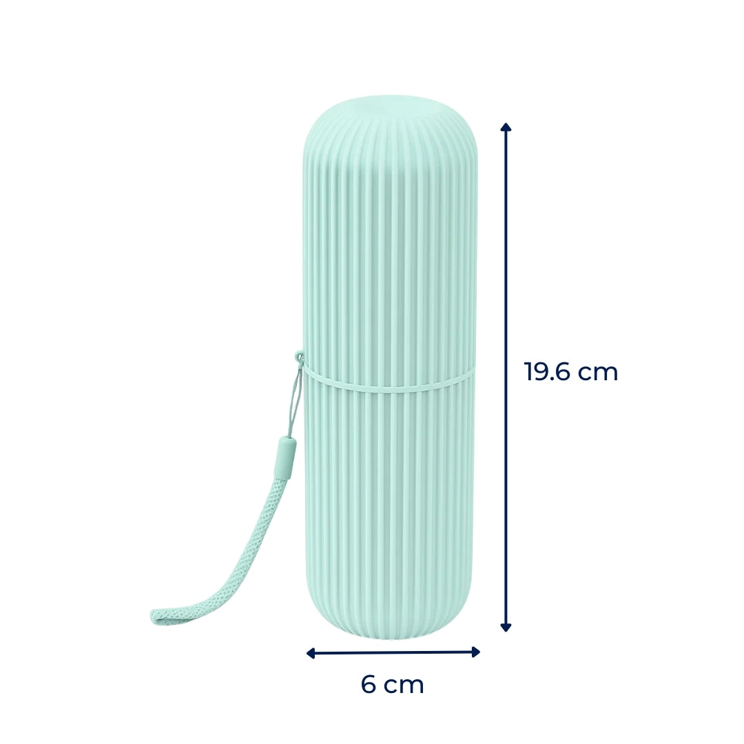 Mouthwash Cup Included – Compact Dust‑proof Design – Hygienic Oral Care for Travel & Holidays