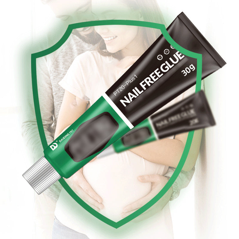Fast drying glass adhesive