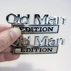 'Old Man Edition' car emblem
