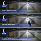 Triple Head Motion Sensor Solar Lights for Outdoor