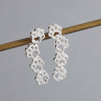 Paw prints on my heart earrings