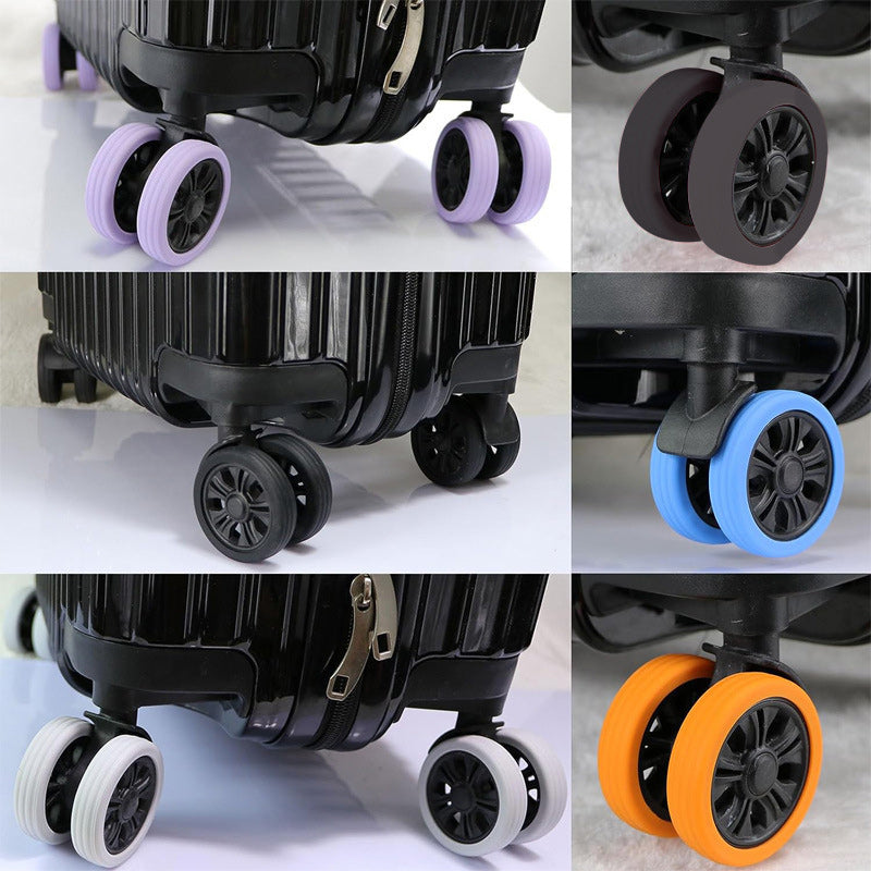 Luggage suitcase wheels cover