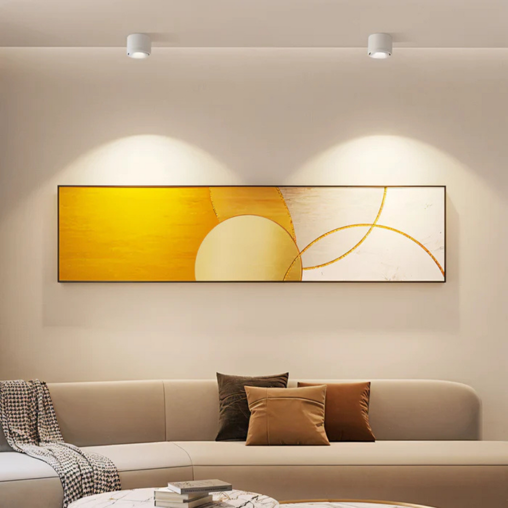 Minimalist LED Ceiling Lamp | 360° Rotatable Design