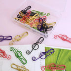 Music Multicolored Paperclips made of Metal
