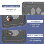 Magnetic Locking Cat and Dog Door