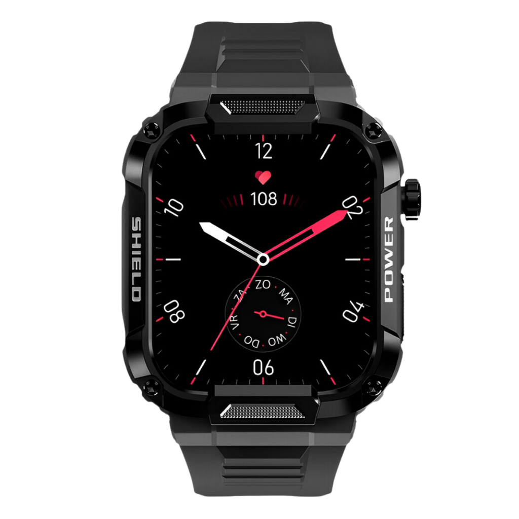 IronPulse X1 Robust Smartwatch – Shock Resistant, Waterproof & Health Monitor