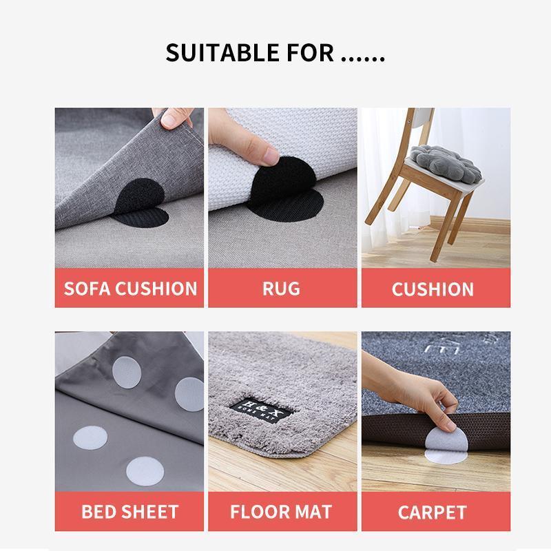 Rug Anchors Carpet Non-Slip Hooks and Loops (5 pieces/Box)