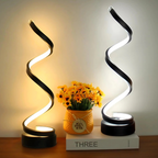 LED Table Lamp with Spiral Design