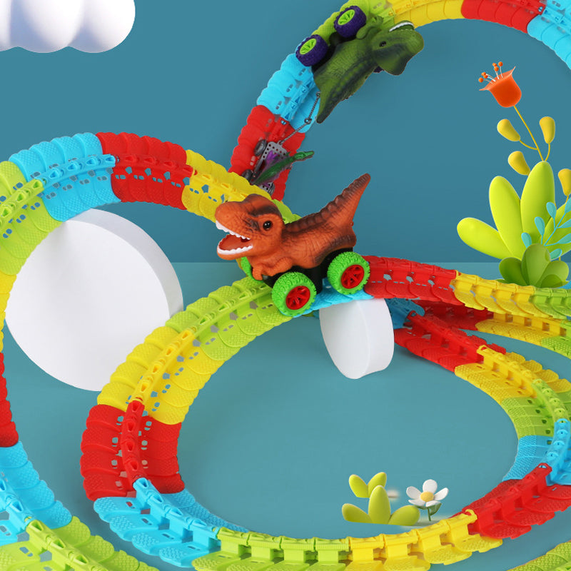 Roller Coaster Dinosaur Track Car