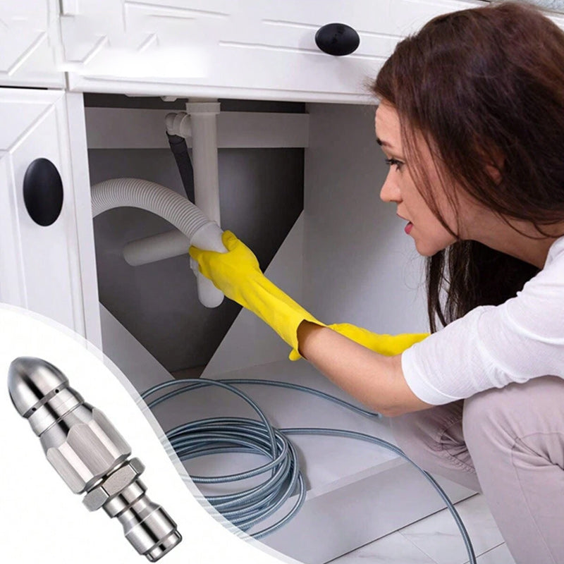 High-performance pipe cleaning and blockage attachment