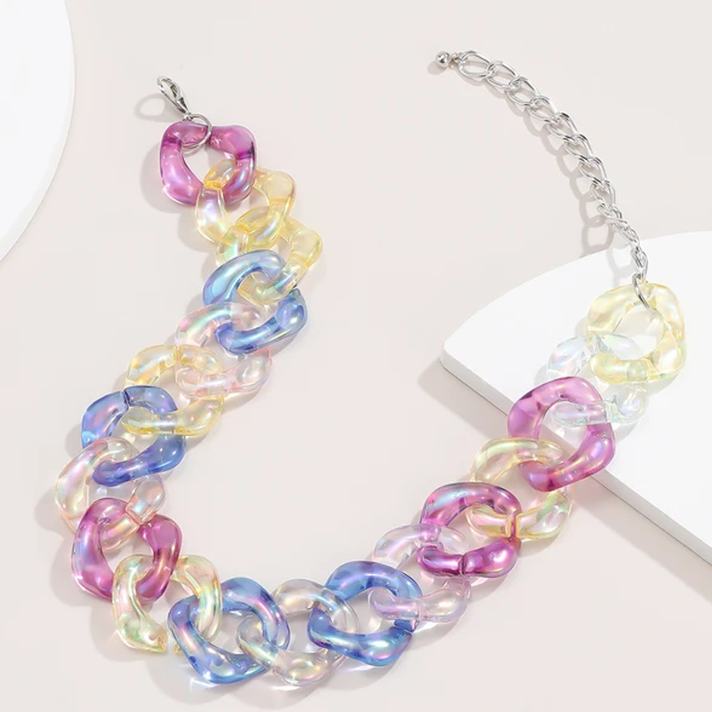 Temperament Exaggerated Candy Color Necklace