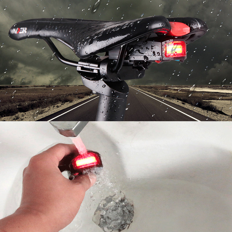 Intelligent sound and light alarm rear for bicycle