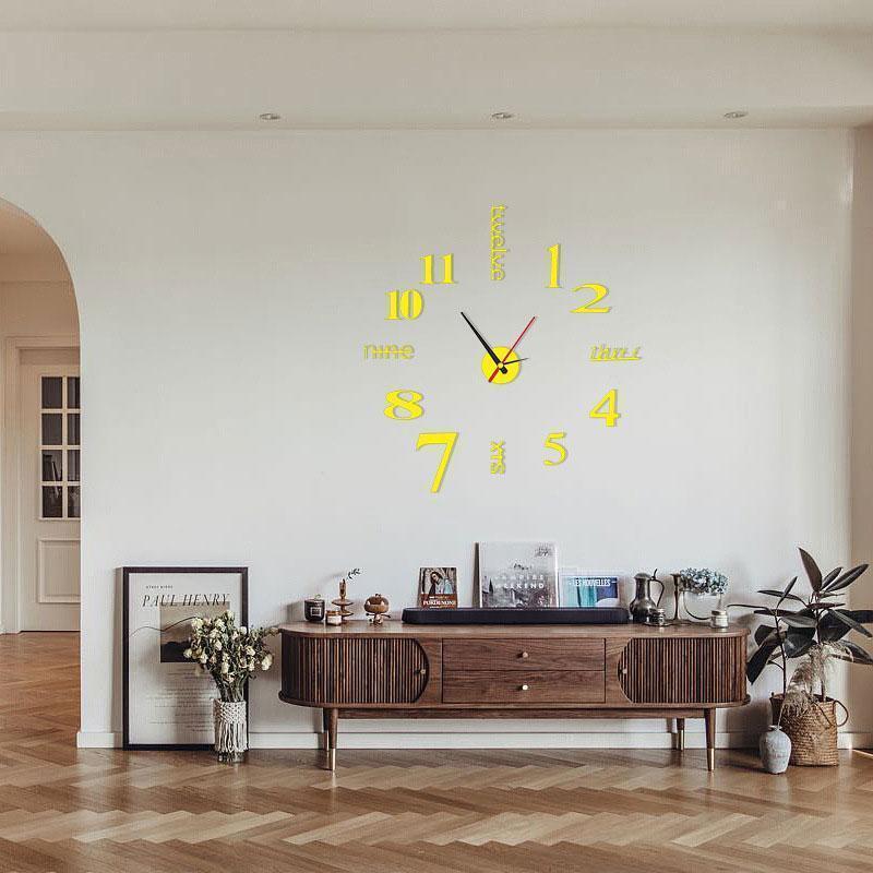 Modern DIY non-punch wall clock