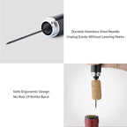 Air pump wine opener