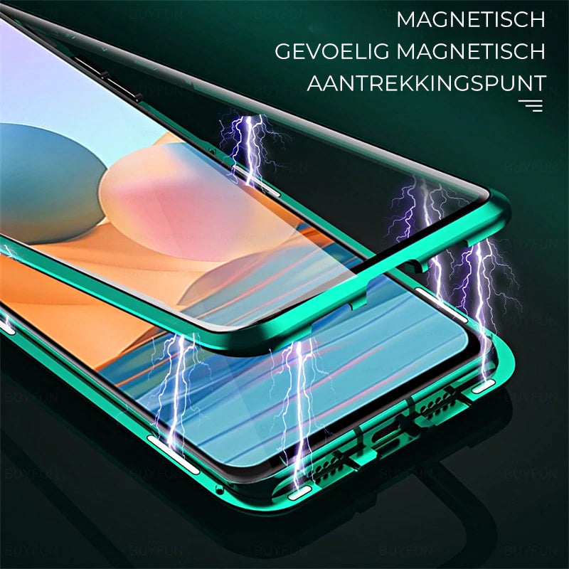 Magnetic Tempered Glass Dual-Sided Phone Case for Samsung