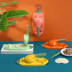 Dumpling mold with lever mechanism for quick and even dough pockets