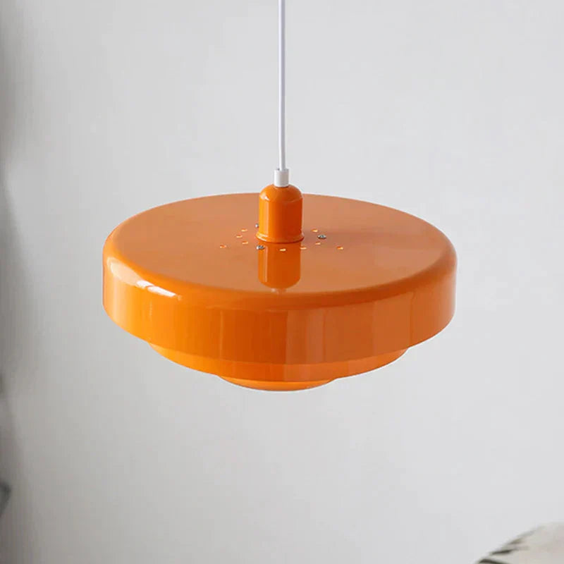 Modern Orange LED Pendant Lamp – Scandinavian Hanging Light for Living Room, Kitchen, and Dining Room