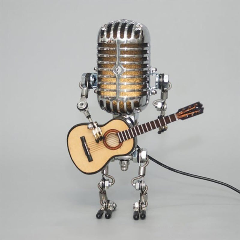 Retro Microphone Robot