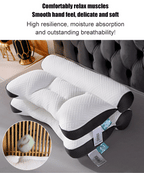Sleep-improving neck pillow with comfort support of goose down