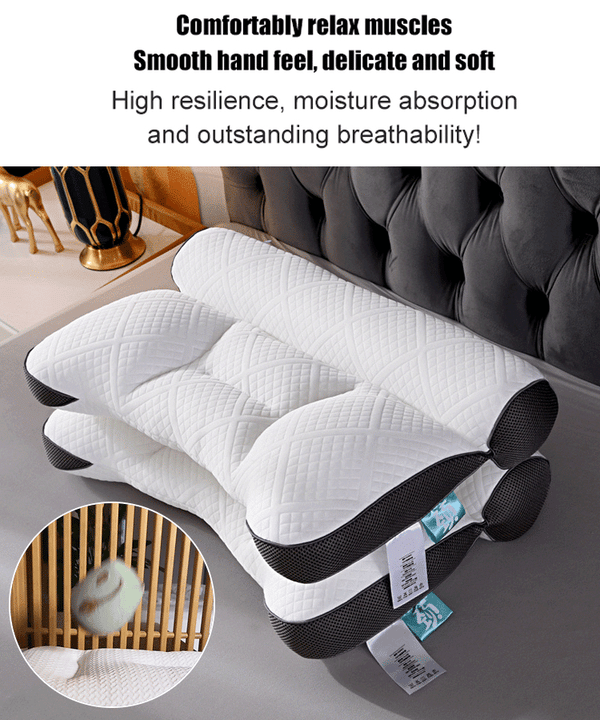Sleep-improving neck pillow with comfort support of goose down