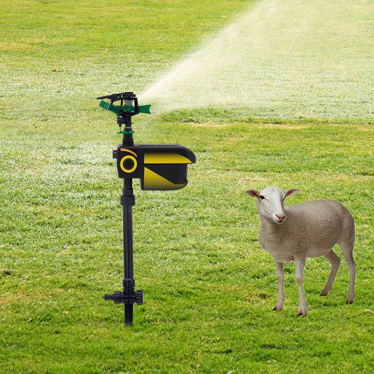 Sprinkler system for garden irrigation – Adjustable irrigation sprinkler with stand base