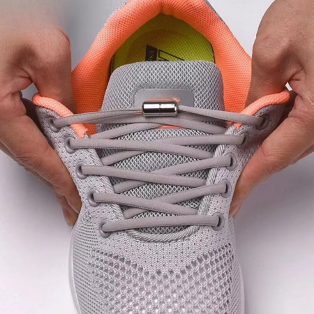 Elastic No Tie Shoelaces with Metal Lock for All Ages
