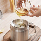 2-in-1 304 Stainless Steel Multifunctional Oil Filter Pot